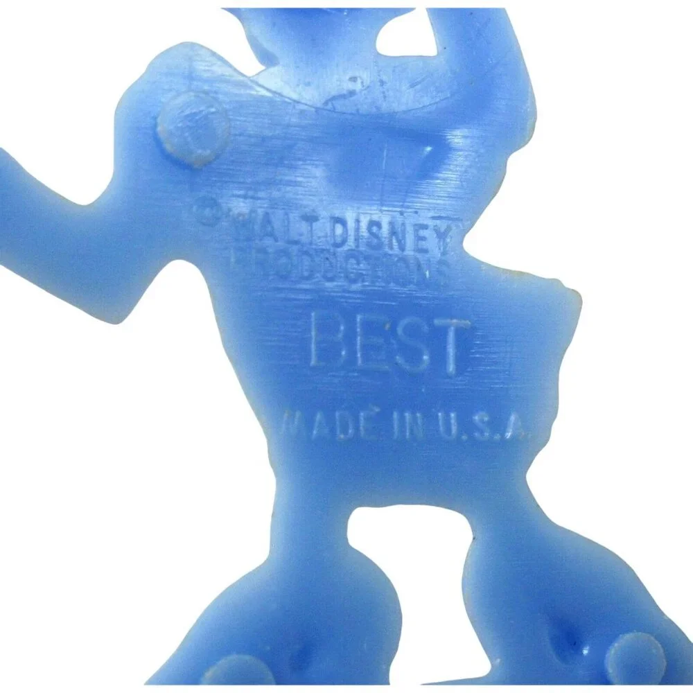 Walt Disney Prod 6 Cake Topper Picks Candle Holders Best Plastics Vintage 1950s